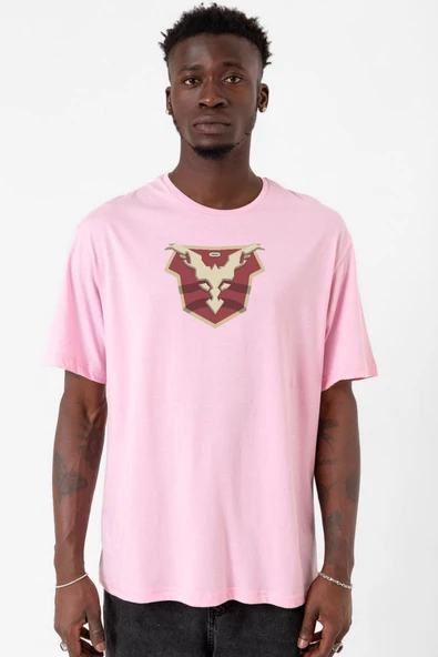 Jupiters Legacy Utopian Chest Pembe Erkek Oversize Tshirt ürün görseli