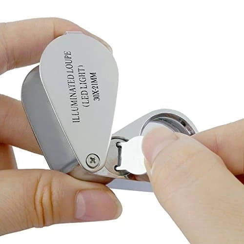 Kontrol, Için Özel Kutulu Metal Işıklı Lup 30x21 - 2