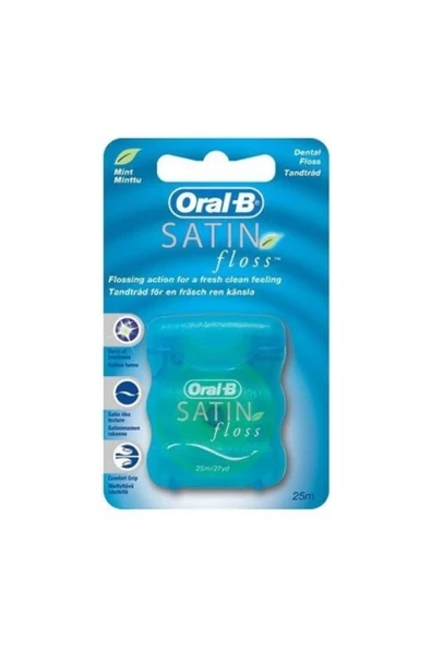 Oral-B Satın Floss Diş İpi Mint 25mt 2 Adet