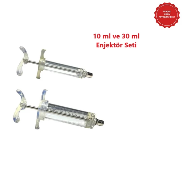 Forvet Kaynatılabilir Mika İthal Veteriner Enjektör 10 ml-30 ml Set