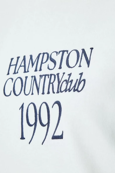 Koton Üç İplik Bisiklet Yaka Pamuklu Baskılı Sweatshirt - 6