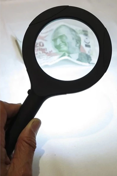 3 Ledli Işıklı El Büyüteci 250 Lümen Beyaz Işık Büyüteç 3x Zoom Tamirci Büyüteç Wt374 - 6
