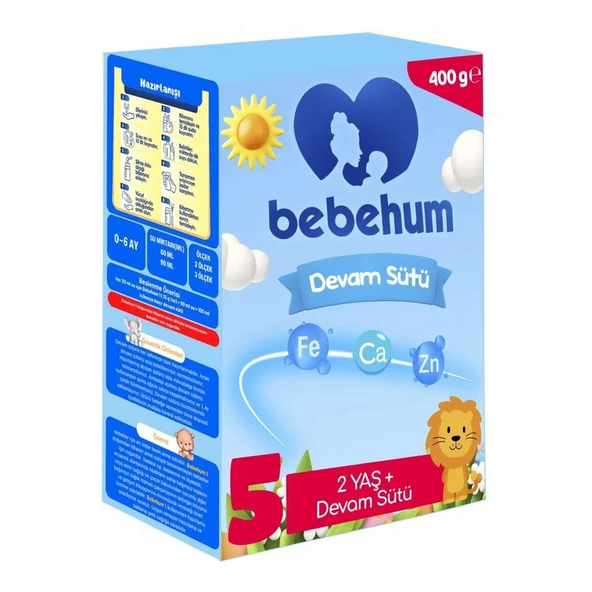 Bebehum 5 Devam Sütü 400 Gr 2 Yaş+