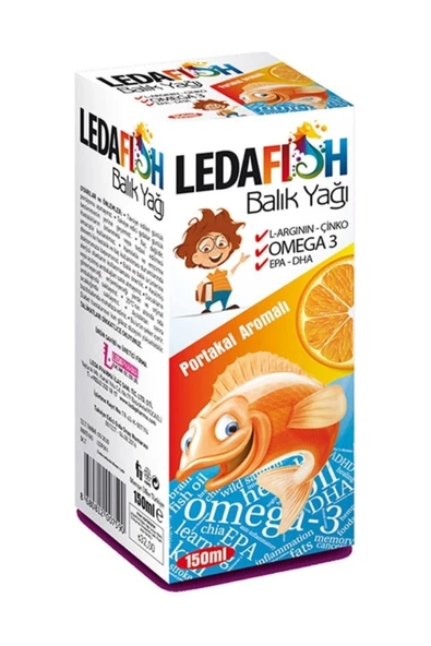LedaPharma Ledafish Balık Yağı Portakal Aromalı 150 ml