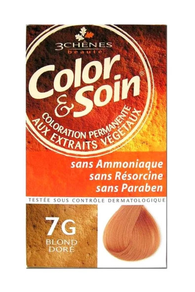 Color Soin Saç Boyası 7G Blond Dore Golden Blond Altın Sarısı