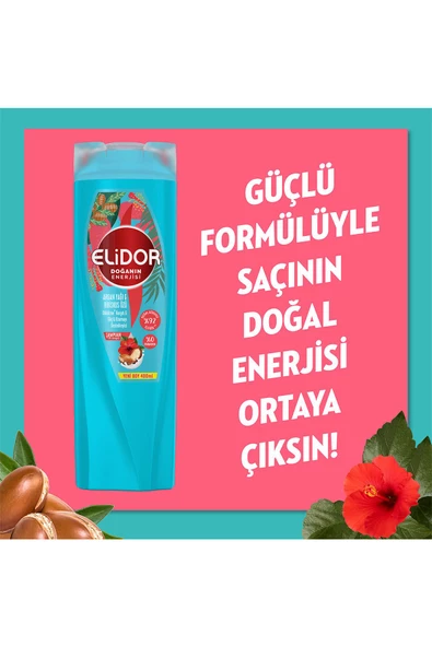 Doğanın Enerjisi Şampuan Argan Yağı & Hibiskus Özü 400 ml X3 - 3
