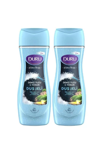 Duru Duş Jeli WellnessThreapy Deniz Tuzu & Yosun 450 ml + 450 ml