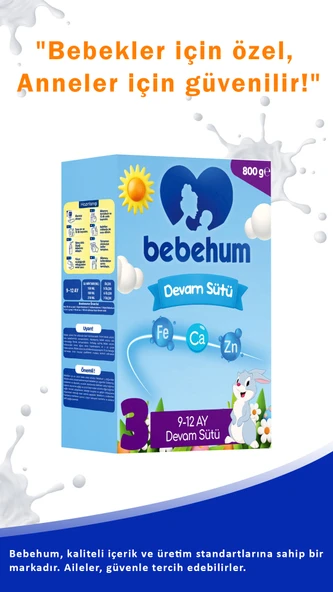 3 Devam Sütü 800 gr 9-12 Ay 8 Adet - 3