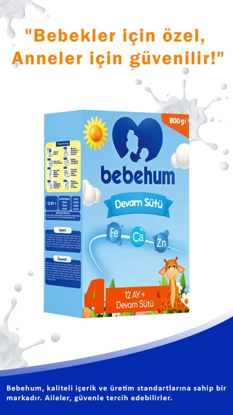 4 Devam Sütü 800 Gr 12+ Ay 8 Adet - 3