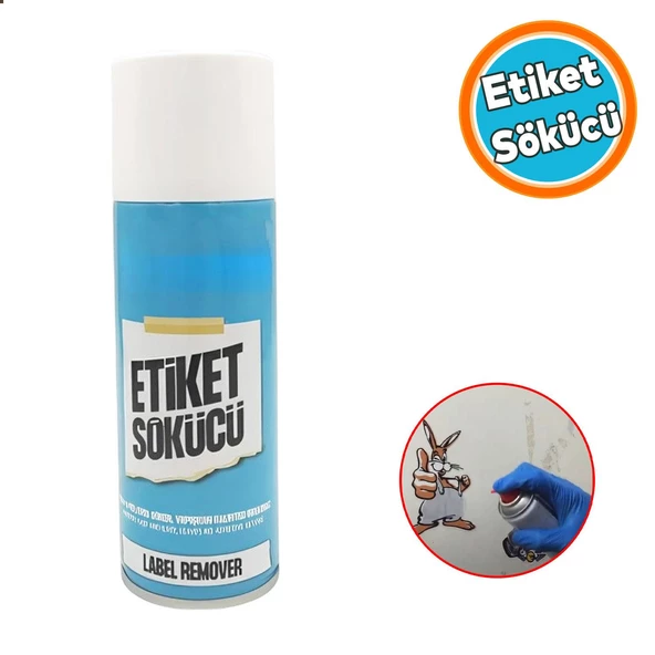 Etiket Sökücü Yapışkan Mastik Artığı Sökücü Sprey 200 ml Cam Metal Ahşap Mobilya Zemin Uygulaması