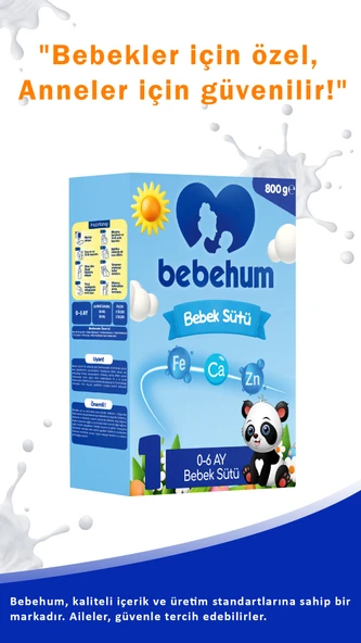 1 No Bebek Sütü 0-6 Ay 800 gr x 6 Adet - 6