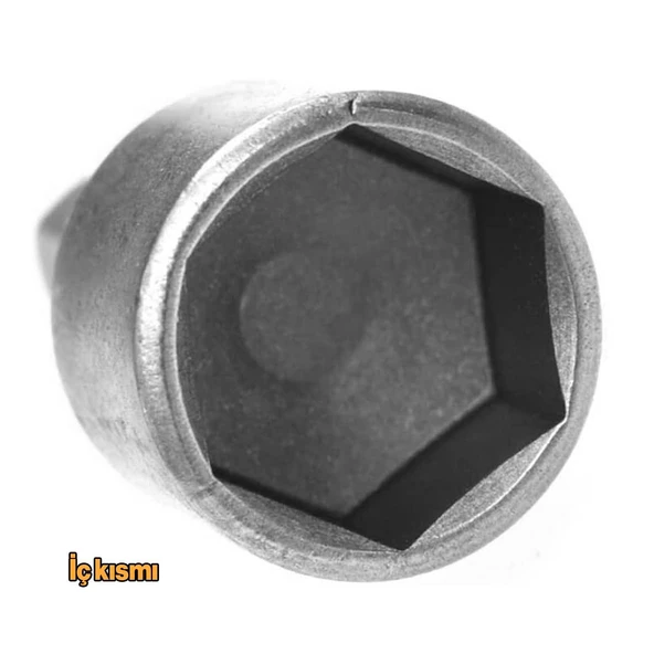 Manyetik Mıknatıslı Matkap Uyumlu 5 6 7 8 9 10 11 12 13 mm Somun Civata Adaptör Seti CRV Metal Uç - 6