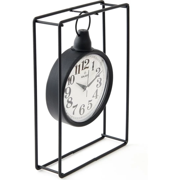 GALAXY DEKORATİF MASA SAATİ - 30X7X24 CM AYP 836-K SİYAH - 5