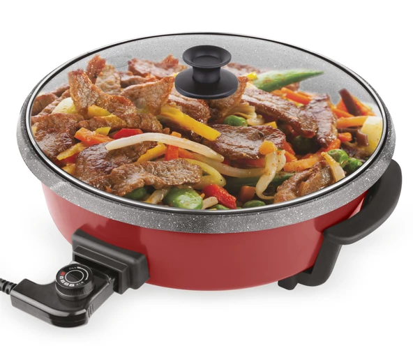 Sem SC-240 Pitava 1200 Watt 7 Litre 40 Cm Pizza Tenceresi - Kırmızı - 2
