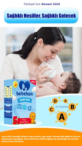 5 No Devam Sütü 2 Yaş+ 800 gr x 2 Adet - 3