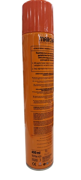MARCHAM ULTRA STRONG SAÇ SPREYİ  TURUNCU 400 ML - 3