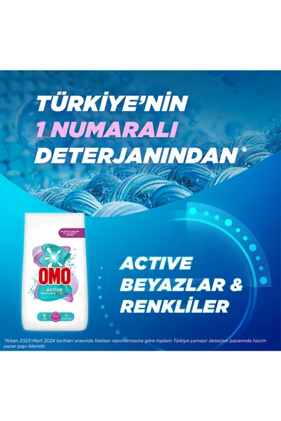 Omo Active Beyazlar & Renkliler Toz Deterjanı 9 KG - 3