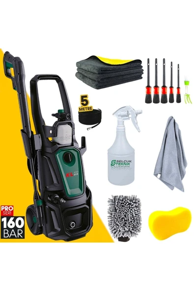 KLPRO 160 BAR YÜKSEK BASINÇLI OTO YIKAMA 2200W TEMİZLİK SETİ