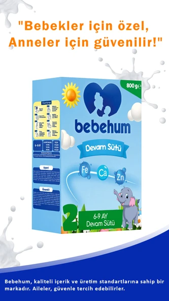 2 No Bebek Sütü 6-9 Ay 800 gr X 6 Adet - 3