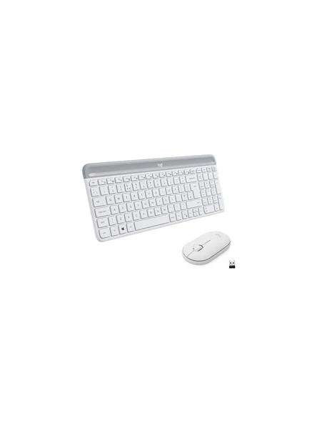 Logitech MK470 Beyaz Kablosuz Klavye Mouse Seti