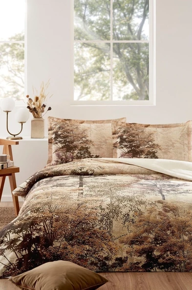 Özdilek Tanne Nevresim Takımı Çift Kişilik Oranj - Resim 2