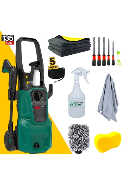 KLY1600 1600W 130 Bar Basınçlı Yıkama Makinesi TEMİZLİK SETİ ürün görseli
