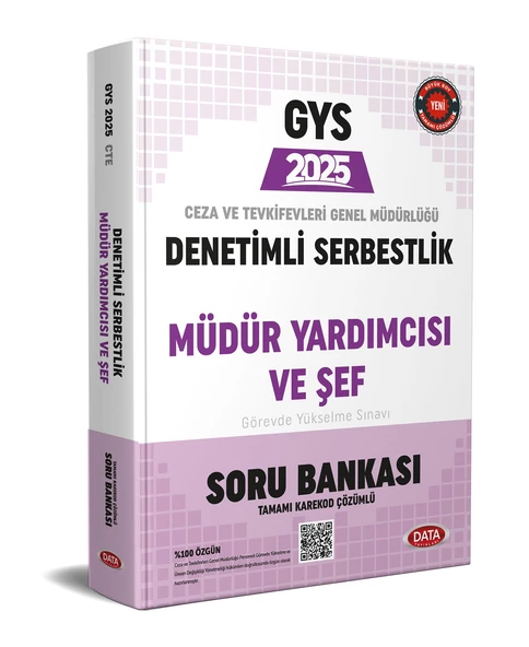 Data 2025 GYS Ceza ve Tevkifevleri Denetimli Serbestlik Müdür Yardımcısı ve Şef Soru Bankası Çözüm ürün görseli 1