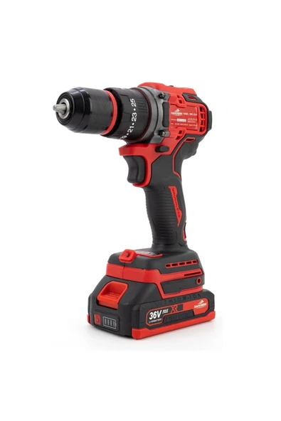 Kırmızı Kömürsüz Akülü Vidalama 10MM - 3