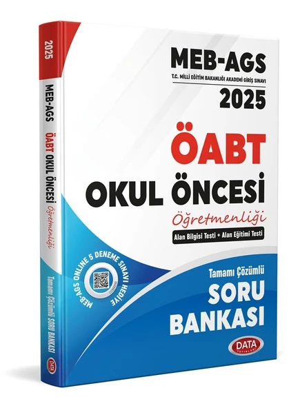 Data 2025 ÖABT MEB-AGS Okul Öncesi Öğretmenliği Soru Bankası Çözümlü Data Yayınları