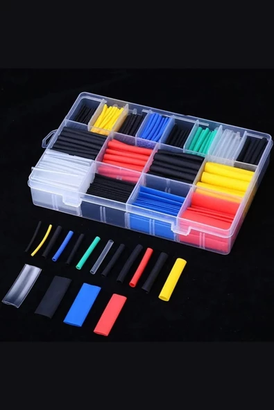 3B Trend 560 Parça Isıyla Daralan Makaron Kablo Koruyucu Kılıf Makaron Kablo Yalıtım Makaron Seti