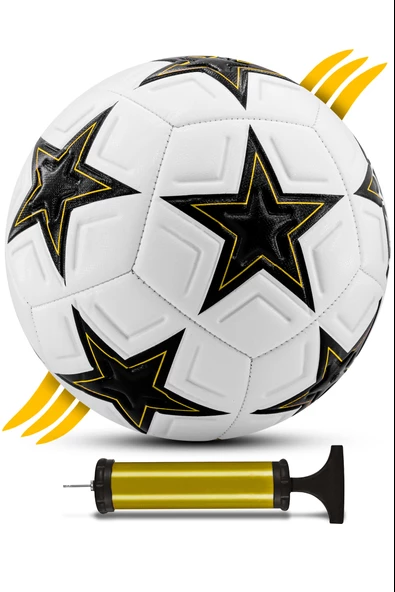 Telvesse Futbol Topu Şampiyonlar Ligi Pompalı Set Dayanıklı Sert Zemin Halı Saha Futbol Topu 341