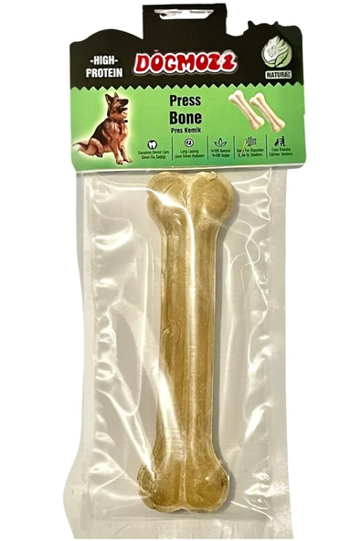 DogMozz Premium Deri Pres Natural Köpek Kemiği 27 Cm