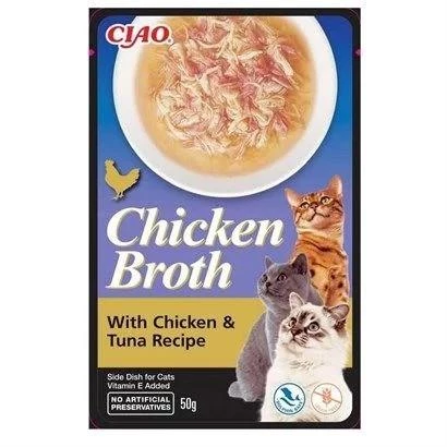 Ciao Chicken Churu Broth Ton Balıklı ve Tavuk Sulu Kedi Ödül Maması 50 Gr.