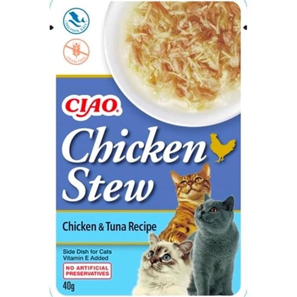 Ciao Chicken Churu Stew Tavuk Güveç ve Ton Balıklı Kedi Ödül Maması 50 Gr.