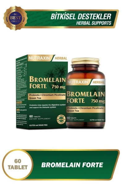 Nutraxin Bromelain Forte 750 mg 60 Tablet