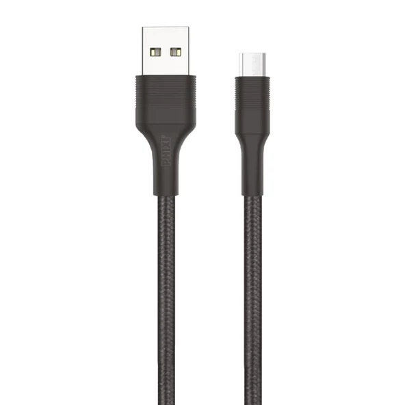 Force Cb431m Hasır Örgü Ve Ekstra Güçlendirilmiş Silikon Başlıklı Micro Usb Hızlı Şarj Ve Data Kablo - 7