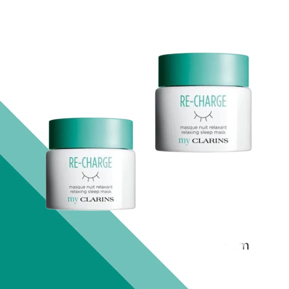 Clarins My Re-Charge Relaxing Sleep Mask 50 x50ml 2li  Gece Maskesi