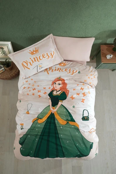 Clasy Ranforce Nevresim Takımı Tek Kişilik Tiana V1 Taş Rengi - 2