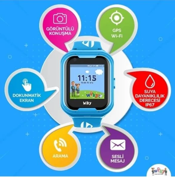 Wiky Watch 4G Görüntülü Konuşma Mavi Akıllı Çocuk Saati - 2