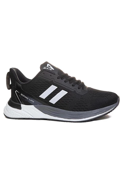 Celira Axs Siyah Beyaz Triko Erkek Sneaker Spor Ayakkabı