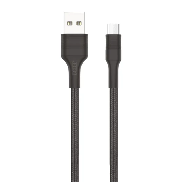 Force Cb431m Hasır Örgü Ve Ekstra Güçlendirilmiş Silikon Başlıklı Micro Usb Hızlı Şarj Ve Data Kablo - 5