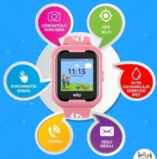 Wiky Watch 4G Görüntülü Konuşma Pembe Akıllı Çocuk Saati - 3