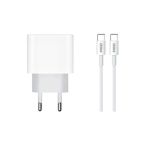 Force Qch281t Pd Destekli 15w Type-c To Type-c Usb Kablolu Şarj Cihazı - 5