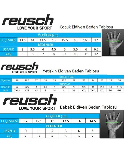 Reusch Duke R-TEX  XT Junior Çocuk Kayak Eldiveni - 11