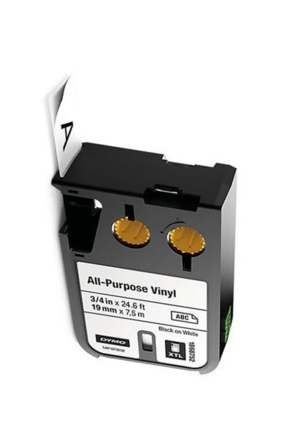 Dymo Xtl Çok Amaçlı Vinil 19 mm x 7 metre Beyaz/Siyah 1868752 ürün görseli