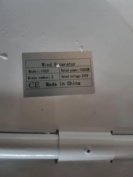 3 Kanat Rüzgar Türbini 1000W 12/24V - 5