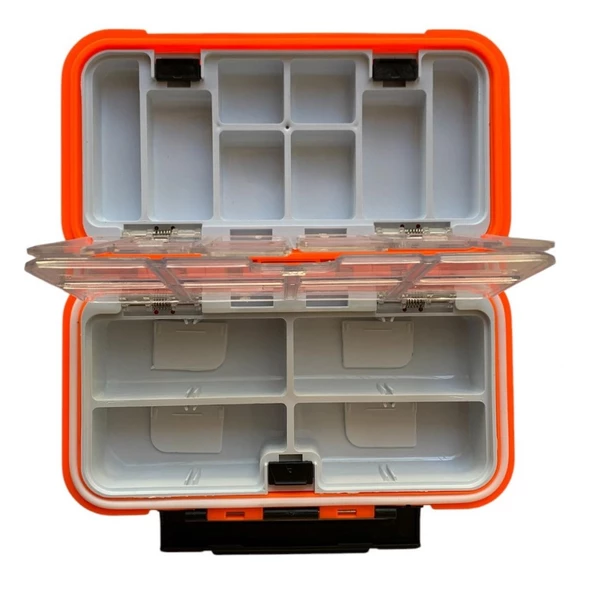 Shufa 16 Gözlü Su Geçirmez LRF ve Aksesuar Kutusu 16.3x9x4.3cm - 2