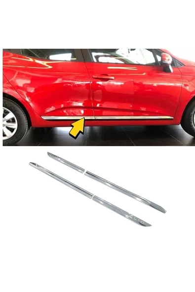 Renault Clio 5 Hb Krom Yan Kapı Çıtası 4 Kapı 2020 P.çelik