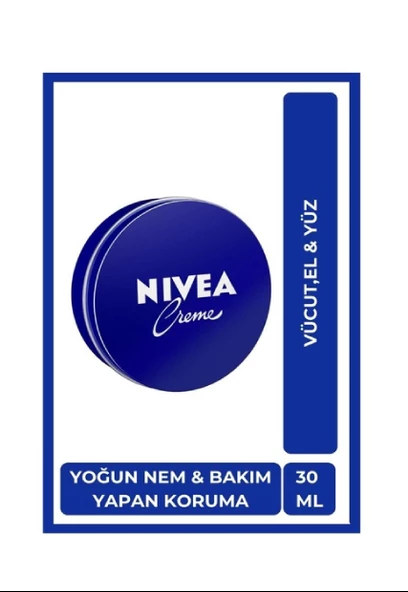 NİVEA 30ML MAVİ TENEKE KREM