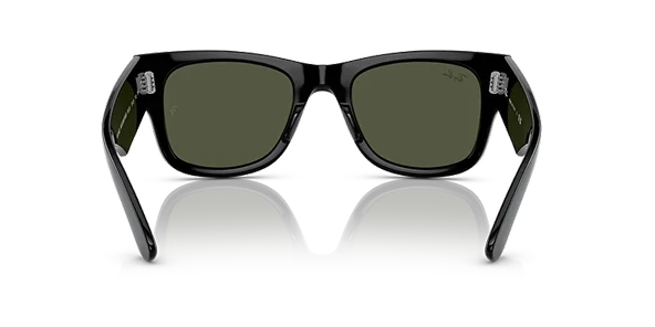 Ray-Ban Mega Wayfarer 0840S 901/31 Black-Green Güneş Gözlüğü - 4